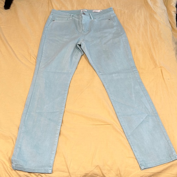 J. Jill Denim - J Jill Light Green Slim Jeans